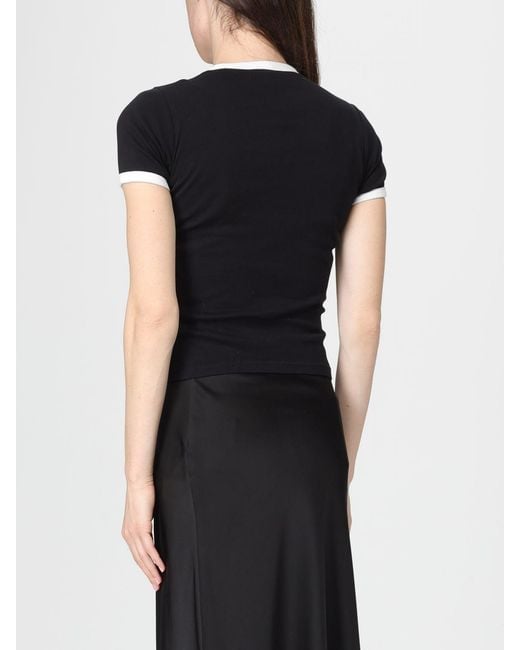 Courreges Black Courr&Egrave	Ges Cotton T-Shirt