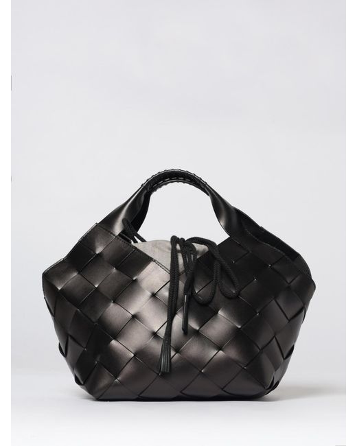 Dragon Diffusion Black Castello Woven Leather Bag
