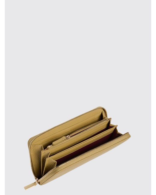 Coccinelle Natural Metallic Soft Grained Leather Wallet