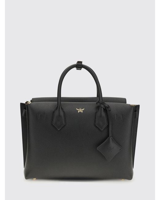 MCM Black Milla Medium Bag