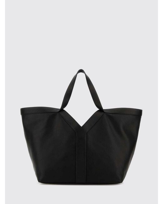 Saint Laurent Black Tote Y Leather Handbag