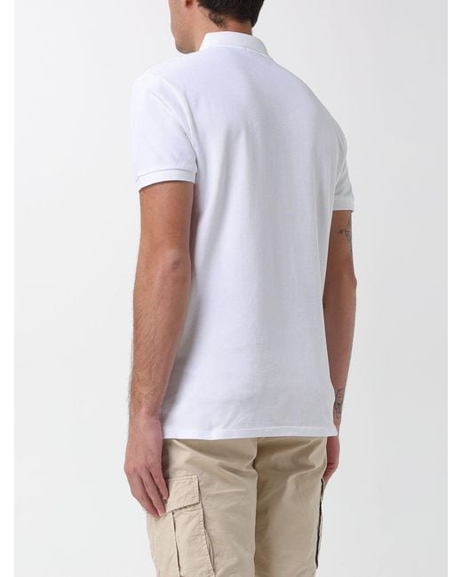 Polo Ralph Lauren White Cotton Polo Shirt With Pony Logo for men