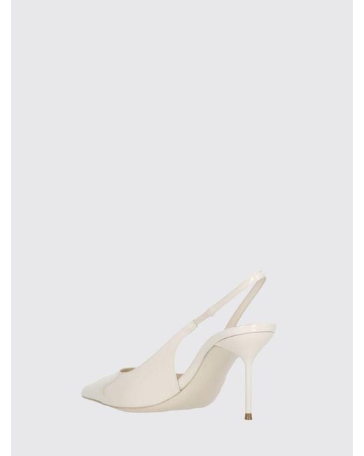 Paris Texas Natural Lidia Patent Leather Slingback Pumps