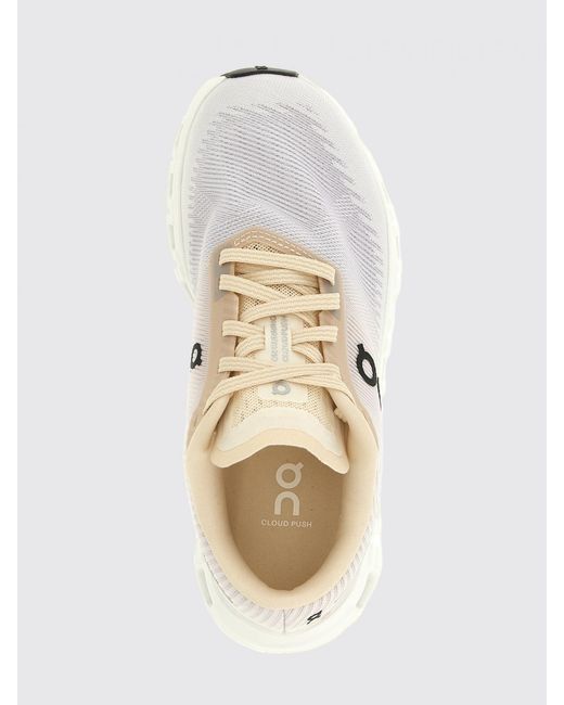 On Shoes White Cloud 6 Push On Sneakers
