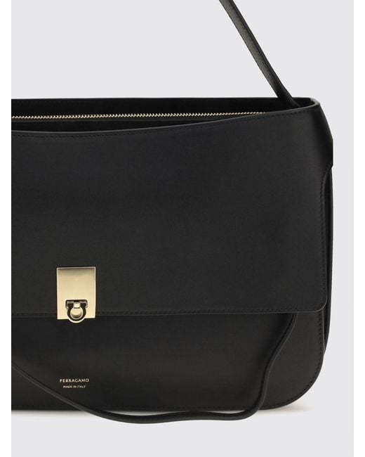 Ferragamo Black Shoulder Bag