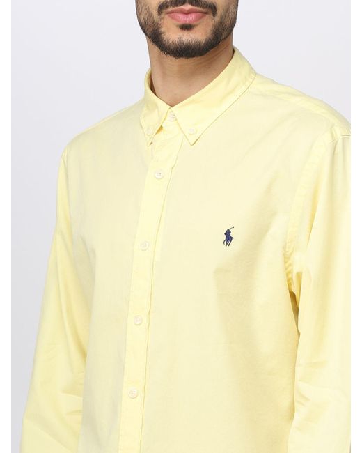 Diplomático Chaleco Distribución Camisa Polo Ralph Lauren de hombre de color Amarillo | Lyst