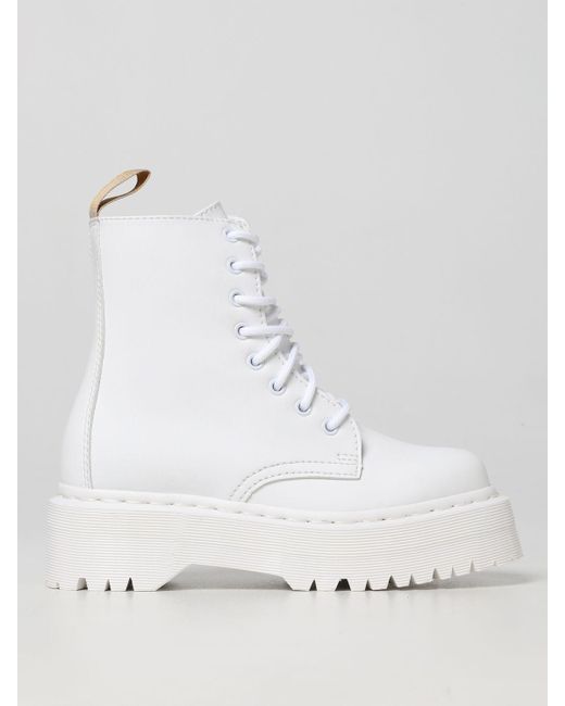 Dr. Martens Boots in White | Lyst