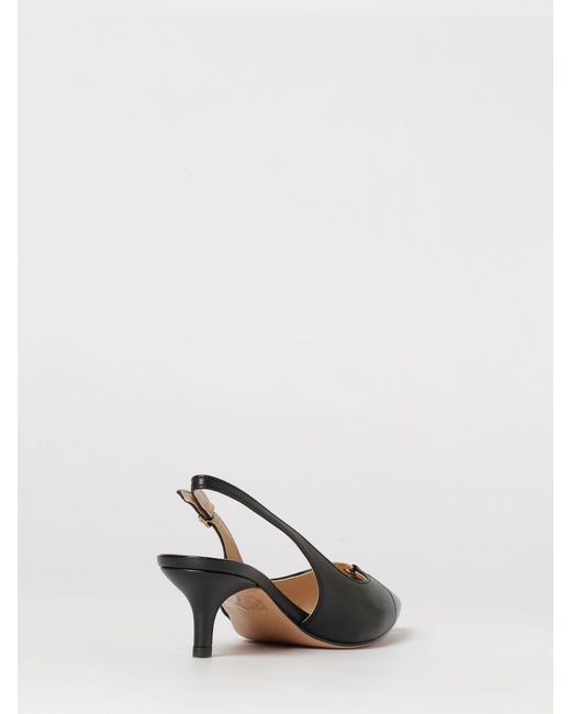 Twinset Black Laminated Leather Slingback
