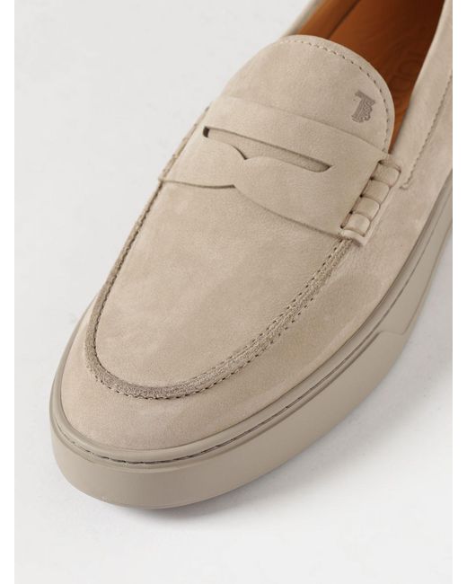 Tod's Natural Suede Loafers for men