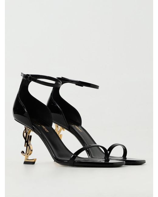 Saint Laurent White Heeled Sandals