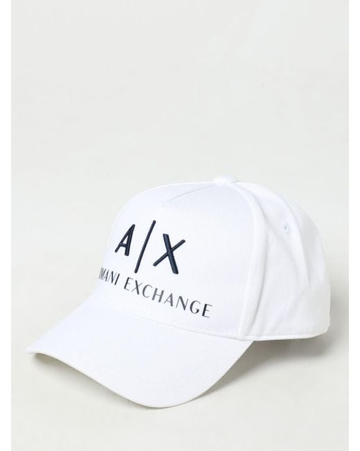 Armani Exchange White Hat for men