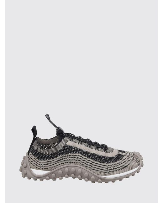 AMI White Mirage Striped Knit Low-Top Sneakers With Drawstring