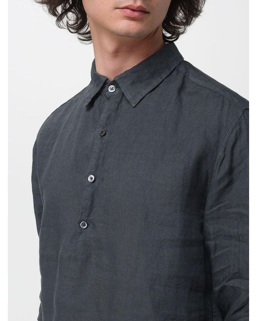 Barena Blue Pavan Linen Shirt for men