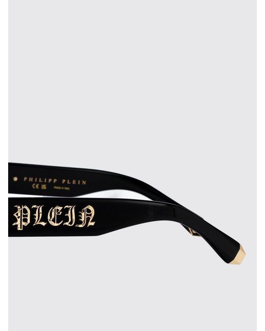 Philipp Plein Black Spp130M Sunglasses Square Frame