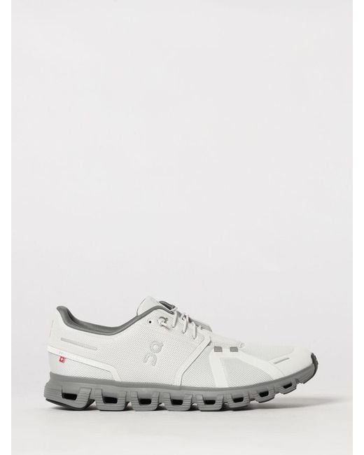 On Shoes White Cloud 6 Lightweight Mesh Slip-On Sneakers With Cushioned Sole for men