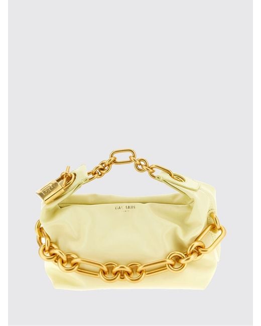 Balmain Metallic Sync Mini Leather Bag