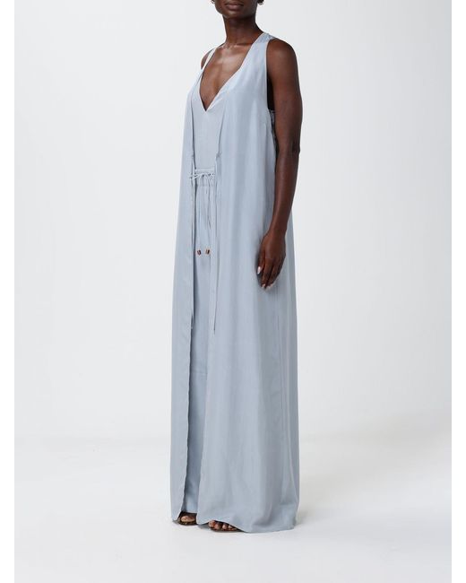 Alysi Blue Silk Top