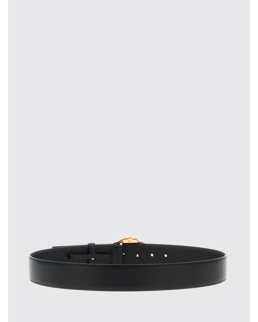 Versace White Medusa Leather Belt for men