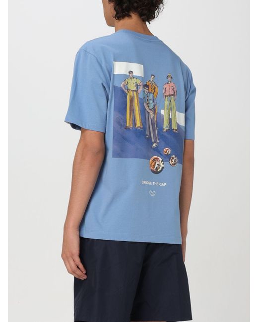 T-shirt stampata di Filling Pieces in Blue da Uomo