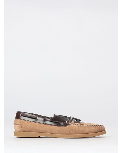 Hereu White Carrer X Saler Nautic Bicolor Suede Boat Shoes for men