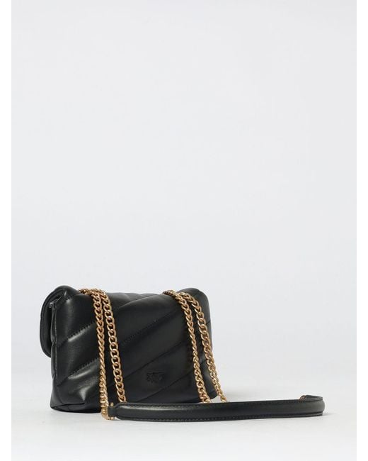 Pinko Black Baby Love Bag Puff Matelassé Nappa Bag