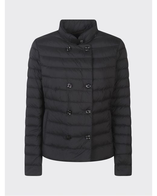 Moorer Black Clement Quilted Nylon Down Jacket