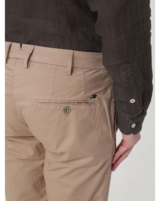 Mason's Natural Cotton Stretch Chino Trousers for men