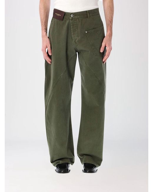 J.W. Anderson Green Twisted Workwear Wide-Leg Denim Jeans for men