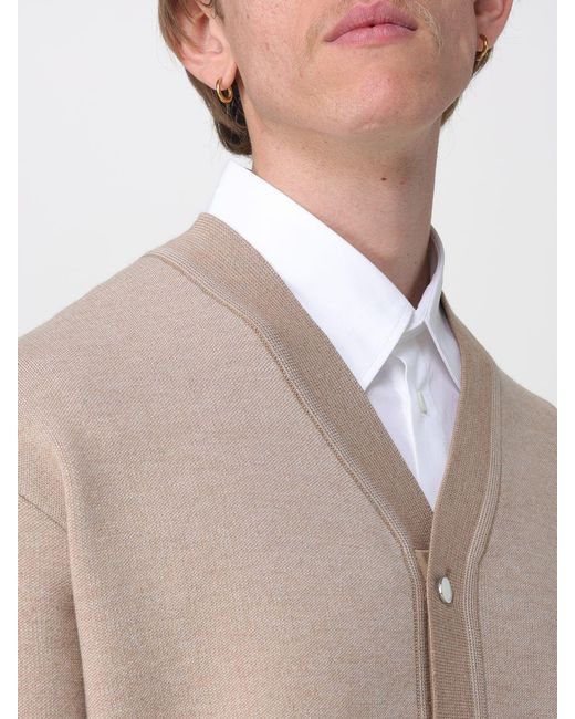 Jacquemus Natural Merino Wool Cardigan for men