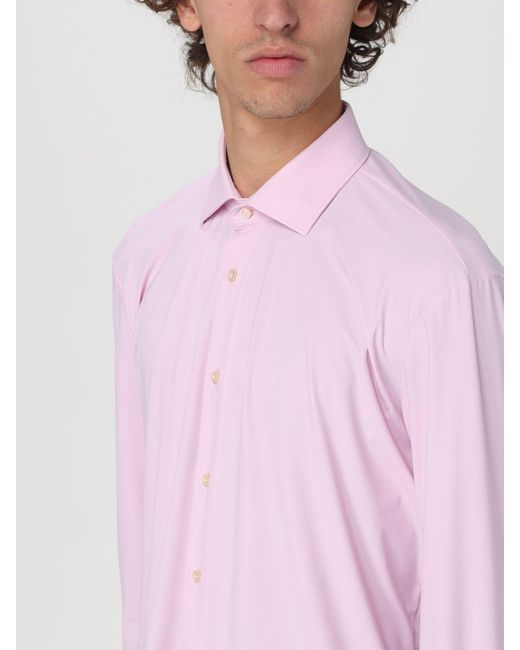 Camicia classica in cotone di Brian Dales in Pink da Uomo