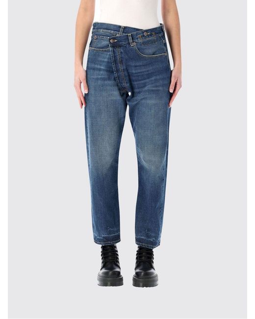 R13 Blue Cropped Jeans