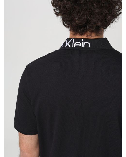 Polo Calvin Klein de hombre de color Black