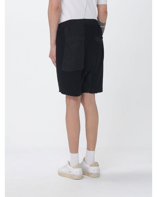 Thom Krom Black Cotton Shorts for men
