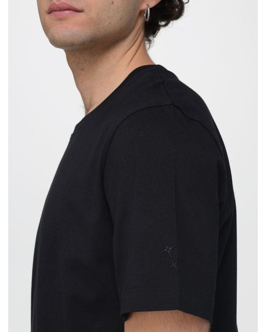 T-Shirt Basic di Laneus in Black da Uomo