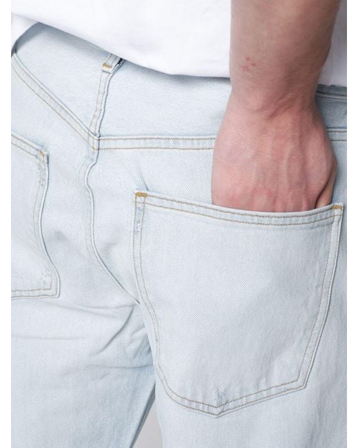 Agolde Gray Mid-Rise Straight Fit Jeans With A Five-Pocket Design for men