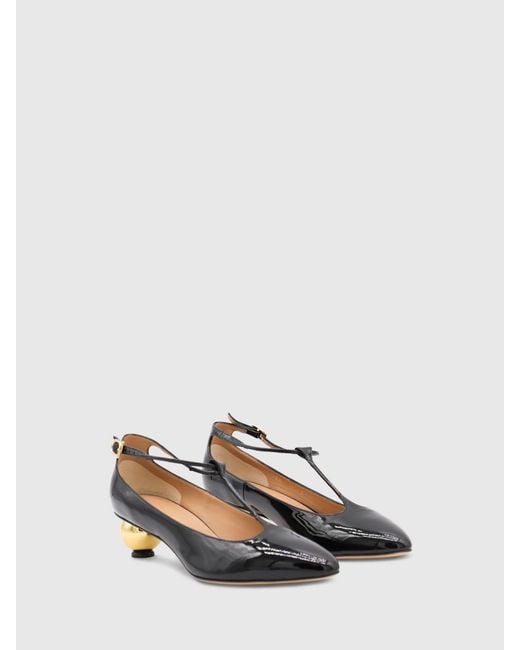 Ferragamo Black High Heel Shoes