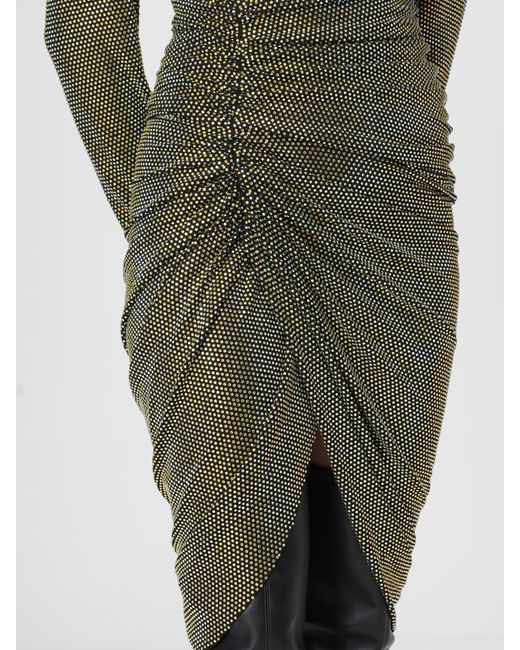 Alexandre Vauthier Green Draped Dress