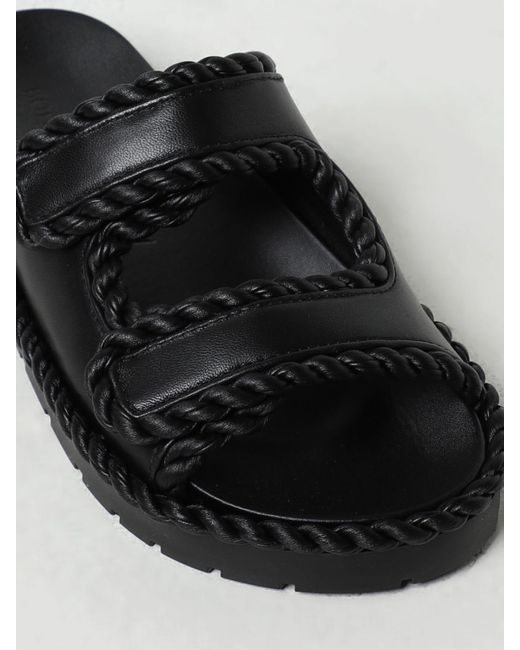 Sandalo Jack in nappa con profili torchon di Bottega Veneta in Black