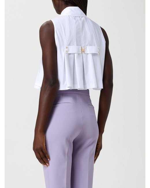 Elisabetta Franchi Purple Cotton Shirt