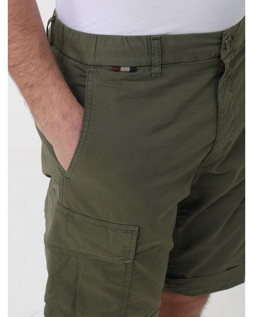 Mason's Green Cargo Shorts for men