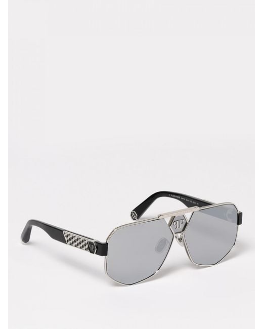 Philipp Plein White Sunglasses for men