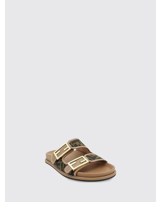 Fendi Brown Heeled Sandal