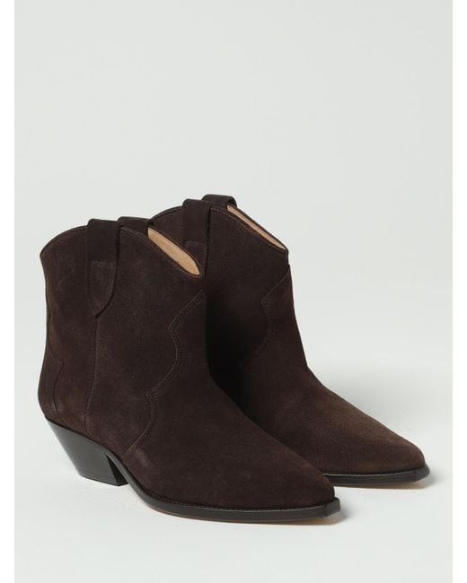Isabel Marant Black Flat Ankle Boots