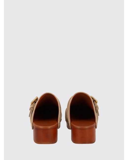 Chloé Multicolor Chlo&Eacute Jeannette Suede Clogs