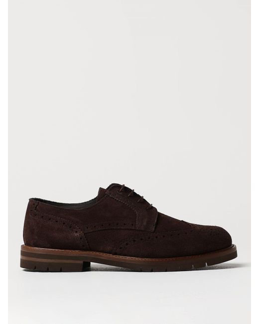 Corneliani Brown Brogue Shoes for men