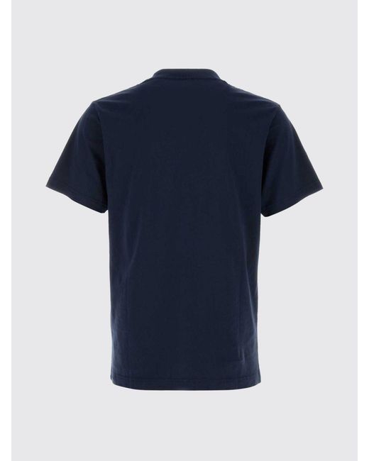 Sporty & Rich Blue Sporty &Amp Rich Yale Classic Cotton T-Shirt for men