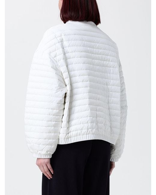 Moorer White Elvira-S3 Quilted Nylon Down Jacket