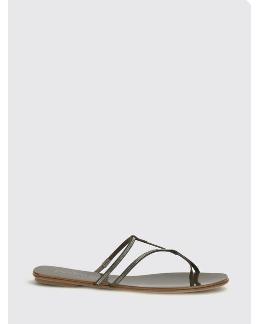 Pedro Garcia Green Rhinestone Flip-Flop Sandal
