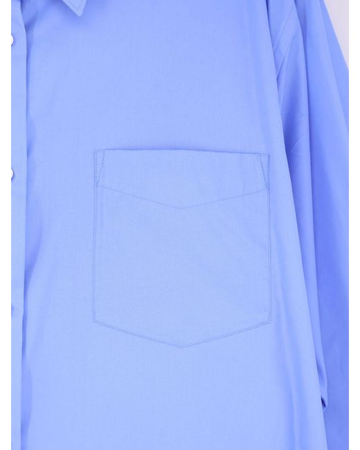 Aspesi Blue Cotton Basic Shirt