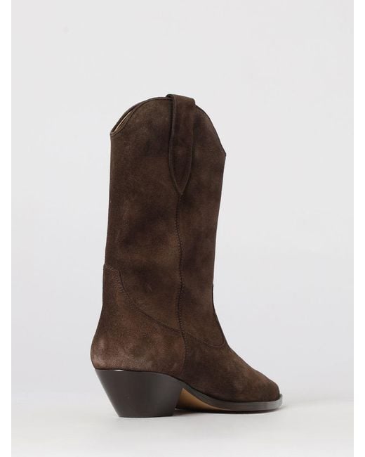 Isabel Marant Brown Duerto Suede Ankle Boots